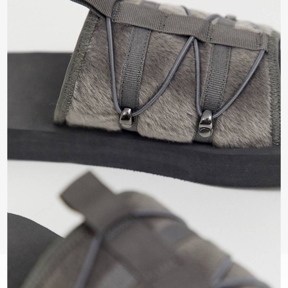ASOS DESIGN Tech Slides In Grey - Picture 2 of 6
